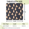 thumbnail image 2 of Goldendoodle Dog Square Fitted Tablecloth with Elastic Edge,Square Table Cover,Washable Elastic Table Cover for Home Kitchen Party Decor 36"x36", 2 of 6