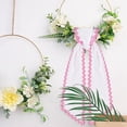 thumbnail image 3 of Scalloped Edge Wreath Sash Bows, Long Tail Decorative Wreath Decorations, Farmhouse Rustic Front Door Indoor Outdoor Home Decor, Spring Summer Wedding Bridal Decorations, 3 of 6