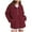 Wine#003, variant on Xyxonk Womens Fuzzy Fleece Jackets Winter Long Sleeves Zipper Thickened Coats 2025 Fashion Jackets with Pocket Stand Collar Outwear,Army Green L