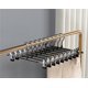 thumbnail image 4 of Hangers Clothes Hangers 5pcs Adjustable Clip Pants Hangers Black Skirt Hangers for Jeans Shorts and Suits, 4 of 5