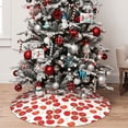thumbnail image 5 of Sikiie Tomato 30-48 inches {designName} Print Christmas Tree Skirt Snowman Xmas Tree Skirt with Edge Christmas Decorations for Holiday Party, 5 of 7