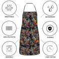 thumbnail image 6 of Yiaed Multicolored Butterflies C Print Kitchen Apron with Hand Wipe Pockets,Big Pocket,Aprons for Women with Pockets, Waterproof for Cooking Baking, 6 of 7