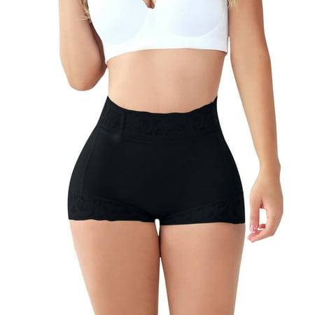 GHSOHS Womens Underwear Panty Tummy Control Thongs for Women Seamless Underwear Panties Shapewear High Waist Lifter Modeling Tights Underwear Cotton Crotch Seamless Underpants Blac XL