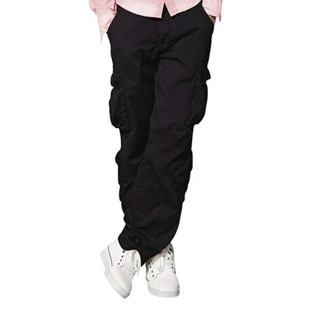 Mens Casual Wild Cargo Pants Multi Pockets 100% Cotton (Best Cotton Pants Brand In India)