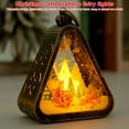 thumbnail image 5 of Yucurem Christmas Hanging Triangle Lantern with LED Lights, Light Up Christmas Theme Night Light for Christmas Tree & Home Decor Gifts (Bronze Elk), 5 of 9