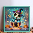 thumbnail image 2 of Hilo Algodón Bordado Punto Cruz Con Halloween Jack 11CT 40x40cm, 2 of 9