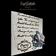 3D Sculpture Painting Paste|Modeling Paste|Decorative Plaster|Ready to Use|Unique Metallic Pearl and Neon Colors|Ideal for Artwork|Stencil|Flowers|Texture and Art Relief|6 oz|Metallic Pistachio