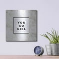 thumbnail image 4 of Luxe Metal Art 'You Go Girl Bold' by Susan Ball, Metal Wall Art, 12"x12", 4 of 9