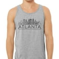 thumbnail image 2 of Skyline Atlanta Georgia Tank Top Unisex 2X-Large Grey, 2 of 5