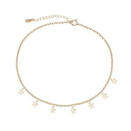 Women Girl Summer Gold Silver Plated Star Chain Choker Pendants Necklace Jewelry