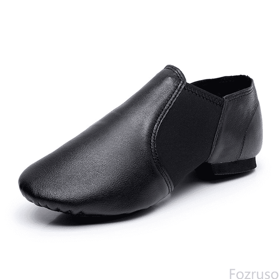 Fozruso Soft Sole Leather Jazz Dance Shoes For Girls Ideal For Dance Practice And Performance,Sizes 12(5-6 Years)