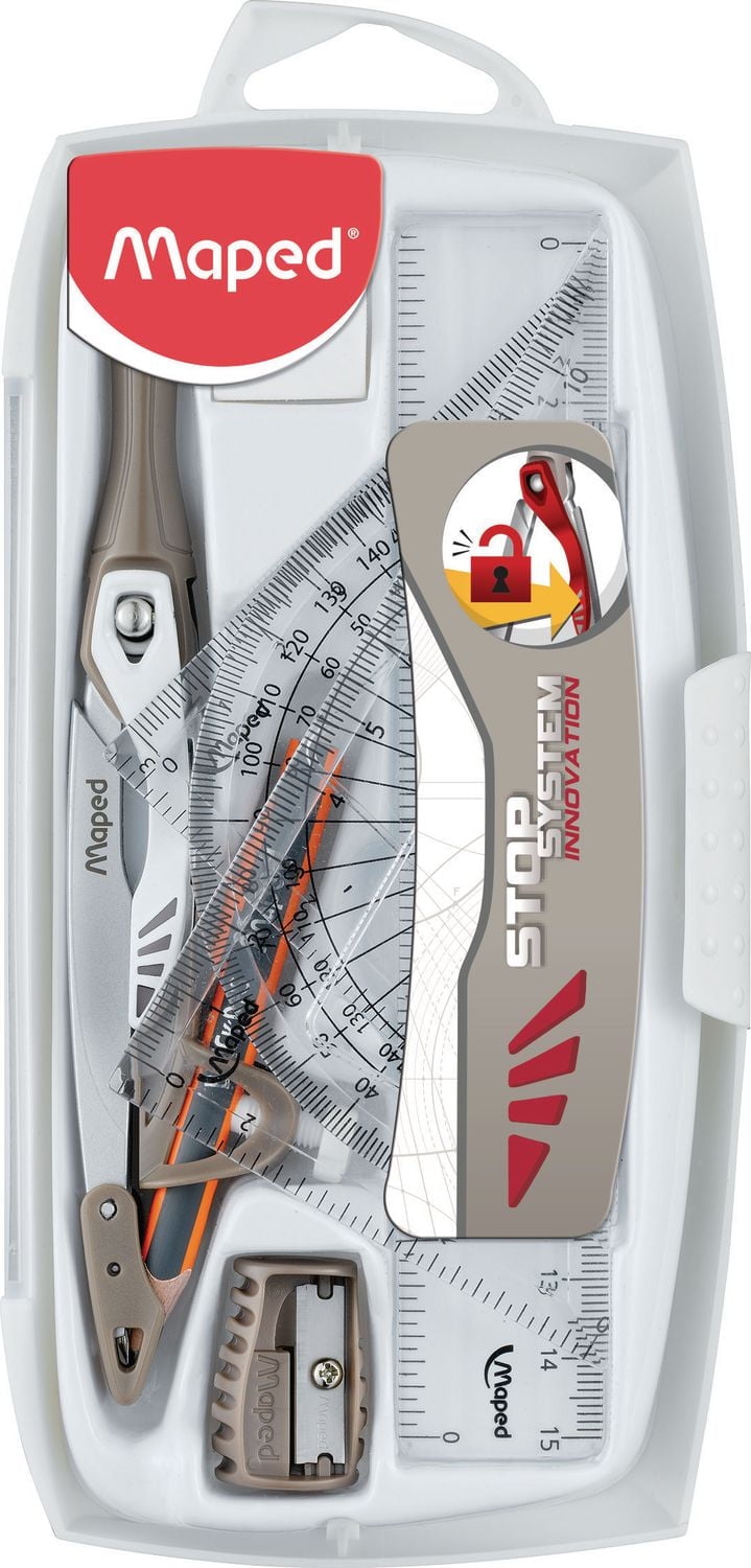 Maped Stop System Innovation Math Set, 8 pieces