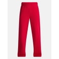 thumbnail image 5 of No Boundaries Soft Fleece Wide Leg Pants, 30” Inseam, 1 or 2-Pack, Women’s XXS-4X, 5 of 5