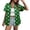 1—Green, variant on Alun St. Patrick's Day Tops Womens Irish Shamrock Button down Shirts Paddy's Day Short Sleeve Button up Blouse Tops Trendy Spring and Summer Loose Cozy Thin Blouses 11—Green XL
