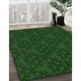 thumbnail image 3 of Ahgly Company Tapis d'Intérieur Rond Lavable en Machine Vert Transitionnel, 6 Pieds Rond, 3 of 7