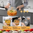 thumbnail image 5 of 2.5-Liter Transparent Glass Stovetop Cooking Pot With Large Wooden Handle, Ideal For Slow Simmering Or Frying, 5 of 7