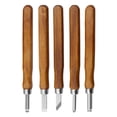 thumbnail image 2 of 5pcs Wood Carving Set Handle Wood Carving Woodworking Crafting, 2 of 8