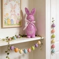 thumbnail image 1 of Adornos de Pascua, regalos de Pascua, adornos de conejito de Pascua con lentejuelas brillantes, decoración para el hogar, jardinería, escaparate, adorno de conejito de espuma, 1 of 6
