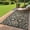 Black/Coffee, variant on Nanan 8x10ft Outdoor Patio Rug, Portable Waterproof Plastic PP Tube Rug, Modern Scalloped Edge Mat for Deck, Yard, Camping, Balcony & Poolside, Black/Brown