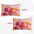 thumbnail image 2 of Gukieu Colorful Cartoon Biplane Print Plush Pillow Cover, Hidden Zipper Pillow Protector without Pillow Core, Suitable for Bedroom, Office, Car Decoration-20"x30", 2 of 6