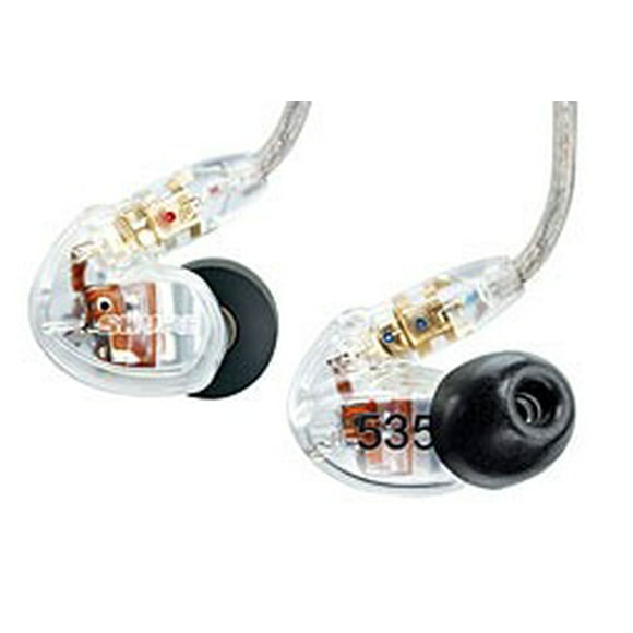 Shure SE535CL Sound Isolating Earphones Triple Driver In Ear Monitors Earbud Headphones Transparent