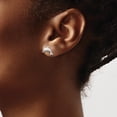 thumbnail image 3 of Sterling Silver Polished Dolphin Post Earrings (Width 10) (Length 9.4) - Jbsp, 3 of 5
