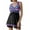 Purple, variant on Youyipin Womens Swimsuits Plus Size Swimdress Flower Printed Swimwear Cover Up Swimsuits With Skirt Bathing Suit For Women