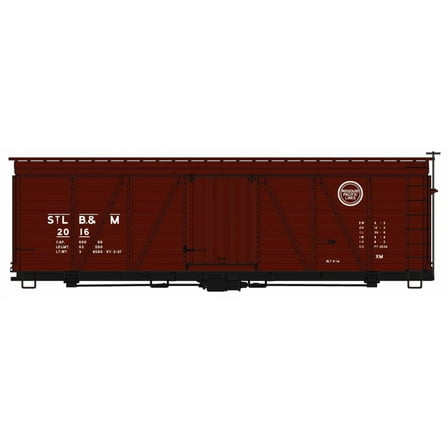 Accurail HO Scale 36' Fowler Wood Boxcar StLB&M