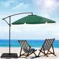 thumbnail image 3 of Sophia & William 9ft Patio Offset Hanging Umbrella with Fiberglass Ribs & Tassel, Green, 3 of 9