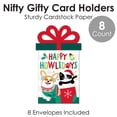 thumbnail image 5 of Big Dot of Happiness Christmas Pets - Cats and Dogs Holiday Party Money and Gift Card Sleeves - Nifty Gifty Card Holders - Set of 8, 5 of 8