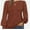 Maple red, variant on Womens Long Sleeve Tops Dressy Casual Shirts Pleated Crewneck Basic Blouses Fall Trendy Outfits