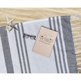 thumbnail image 4 of Glamburg 100% Cotton Turkish Peshtemal Fouta Towels - Beach Towel - Thin Travel Camping Bath Sauna Beach Gym Pool Blanket - Soft Durable Absorbent - 6 Pack 36x71 - Navy, 4 of 7