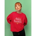 thumbnail image 2 of Merry Christmas, Holidays Quote Sweatshirt Women -Image by Shutterstock, Female Large, 2 of 4