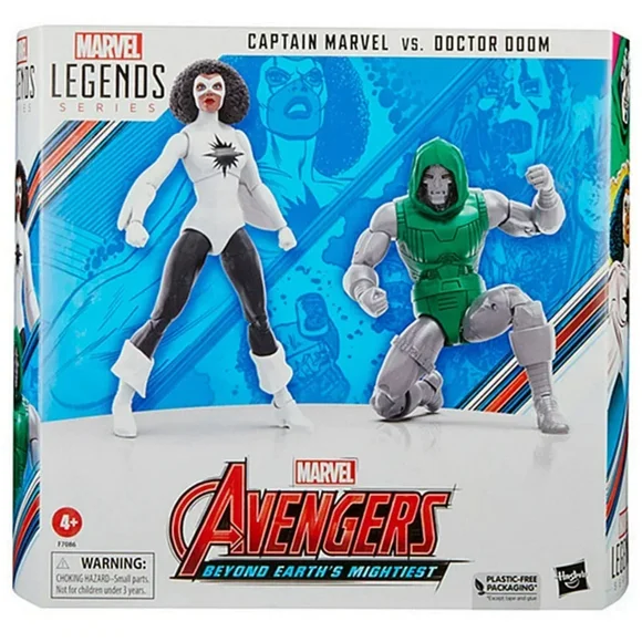 In Stock Marvel Legends Series Avengers Captain Marvel Vs Doctor Doom Action Figures 6-inch Collection Model Toy Gift For Kids