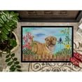 thumbnail image 3 of Carolines Treasures CK1281JMAT Shar Pei Puppy Spring Door Mat Indoor Rug or Outdoor Welcome Mat 24x36 Doormat  36"L x, 3 of 4