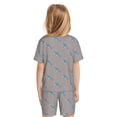 thumbnail image 3 of JUNZAN Party Shark Cute for Boys Girls Pajama Sets Toddler Sleepwear Summer Jammies 2pcs PJs, 3 of 7