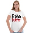 thumbnail image 4 of Dog Mom Cute Paw Print Heart Owner Women's Graphic T Shirt Tees Brisco Brands X, 4 of 5