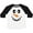 Baseball White and Black, variant on Cute Smiling Snowman Face with Carrot Nose Boys or Girls Toddler T-Shirt