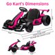 thumbnail image 3 of Go Kart eléctrico 24V para niños 300W - Motor doble potente - 4 modos conducción (drift/sport) - Asiento ajustable - Luces LED, música y cinturón seguridad - Neumático EVA - Rosa, 3 of 8