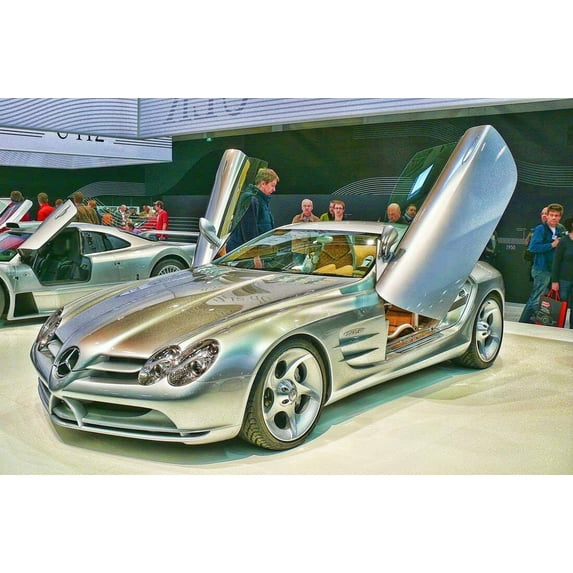 Mercedes Gullwing - CANVAS OR FINE PRINT WALL ART