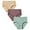 3 Packs_1Green 1Apricot 1Coffee, variant on ANLIQI Underwear for Women Cotton Hipster Breathable Panties Ladies Full Coverage Undies 3/6 Pack(3CPG,XL)
