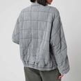 thumbnail image 4 of Weekend Big Promotion! ChaoHeng Ladies Jackets Clearance with Hood Fashion Trendy,Fashion Women Pockets Versatile Long Sleeve Solid Casual Outwear Jackets Zipper Coat(Gray,XXL), 4 of 6
