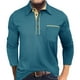 thumbnail image 1 of pstuiky Camisas casuales de manga larga para hombre, Camiseta informal de manga larga con botones y retazos para hombre salir tops xl, 1 of 6