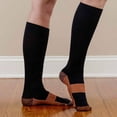 thumbnail image 5 of Men Women 20-30mmHg Knee High Compression Socks Calf Support Tube Stockings, 5 of 7