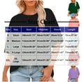 thumbnail image 2 of UAMVSH Tops for Women Casual Summer Fall Simple Shirts Soft Baggy Crew Neck Half Sleeve Blouses Classic Ladies Daily Outfits(X-Large,Green), 2 of 6
