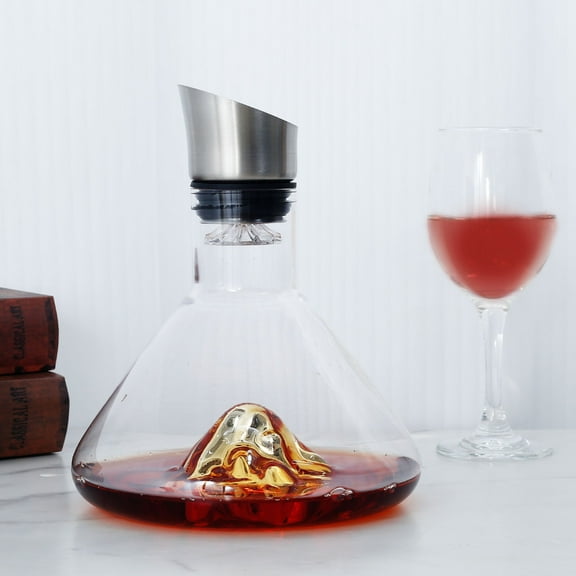 AEVXKHI Iceberg Wine Decanter Elegant Practical Wine Aerator Easy to Use Red Wine Carafe Firm Wine Carafe Red Wine Decanter Multipurpose Glass Wine Carafe for Home Relaxation