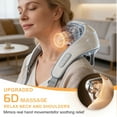 thumbnail image 3 of Masajeador Shiatsu 6D para Cuello y Hombros con Calor, Masajeador de Espalda de Amasado Profundo de Tejido para Aliviar el Dolor Muscular, 3 of 5