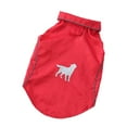 thumbnail image 1 of Methold Poliéster Fácil de limpiar Impermeables para perros Revestimiento impermeable elegante Ropa cómoda Capa de lluvia para perros rojo S Type1 NO1, 1 of 6