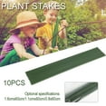 ZTOO Metal Plant Stakes Plastic Coated Steel Garden Stakes, Plant