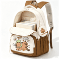 thumbnail image 6 of Capybara Theme Backpack for Girls Cute Girls Backpack Kawaii Bookbag for Girls Kingdergarten Teens Elementary School Student, 6 of 7